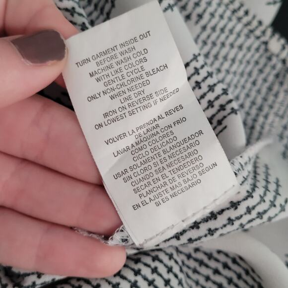 Rewind Womens Sheer Chevron Top Size L Lacey Boho Beaded Twee French Prairie - Picture 5 of 8